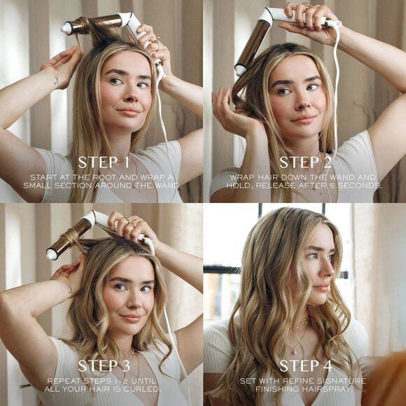 Open Box - Kristin Ess -  Soft Wave Titanium Pivoting White/Gold - Picture 5 of 5